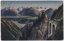 Innsbruck, Mittenwaldbahn, Blick gegen Zirl und Kalkkögel