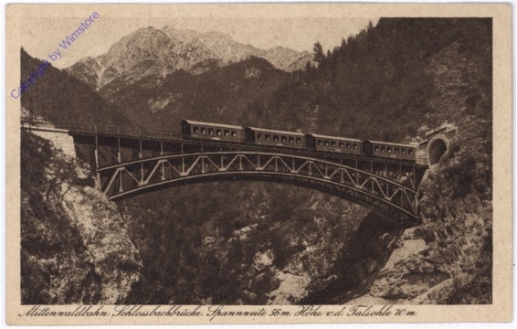 Innsbruck, Mittenwaldbahn, Schlossbachbrücke