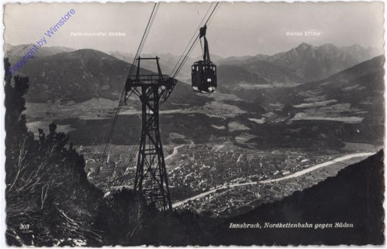 Innsbruck, Nordkettenbahn, gegen Süden
