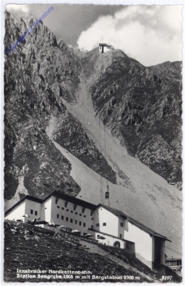 Innsbruck, Hofkirche, Nordkettenbahn, Station Seegrube mit Bergstation