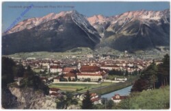 ak178199 Innsbruck, gegen Norden mit Frau Hitt Gebirge