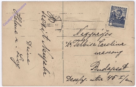 ak178199a Innsbruck, gegen Norden mit Frau Hitt Gebirge