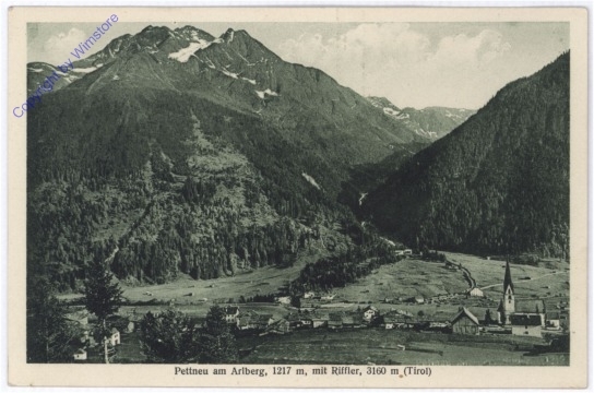 ak178287 Pettneu am Arlberg, mit Riffler