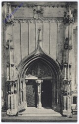 ak178304 Seefeld, Portal der Pfarrkiche