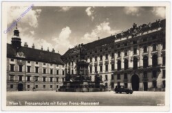 Wien 1, Franzensplatz mit Kaiser Franz-Monument