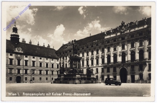 Wien 1, Franzensplatz mit Kaiser Franz-Monument