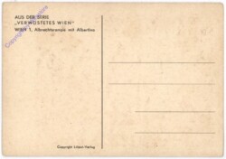 Wien 1, Serie "Verwüstetes Wien": Albrechtsrampe mit Albertina