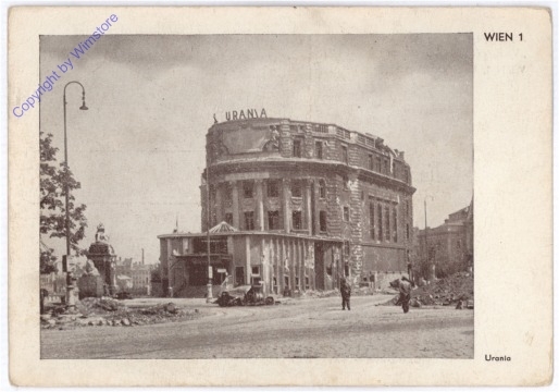 ak178428 Wien 1, Serie "Verwüstetes Wien": Urania