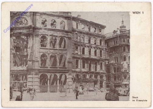 ak178429 Wien 1, Serie "Verwüstetes Wien": Stock im Eisenplatz
