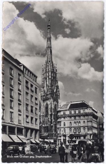 Wien 1, Blick vom Graben geg. Stephansdom