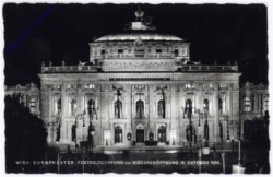 Wien 1, Burgtheater, Festbeleuchtung