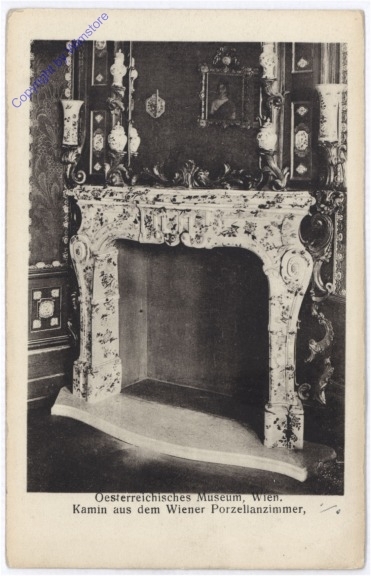 ak178490 Wien 1, Österr. Museum, Kamin aus dem Wiener Porzellanzimmer