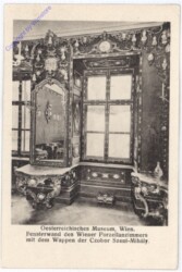 Wien 1, Österr. Museum, Fensterwand des Wiener Porzellanzimmers