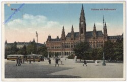 ak178531 Wien 1, Rathaus mit Rathauspark