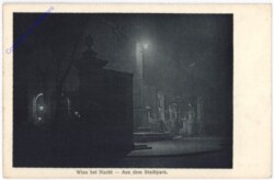 Wien 1, Stadtpark bei Nacht