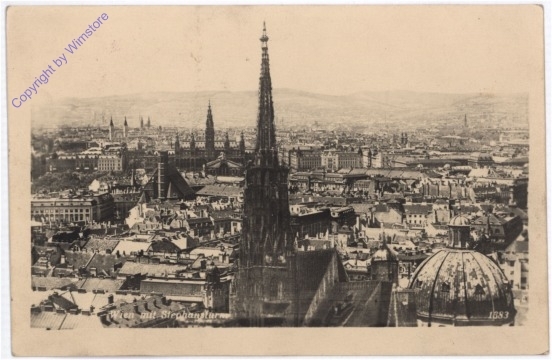 ak178559 Wien 1, Panorama mit Stephansturm