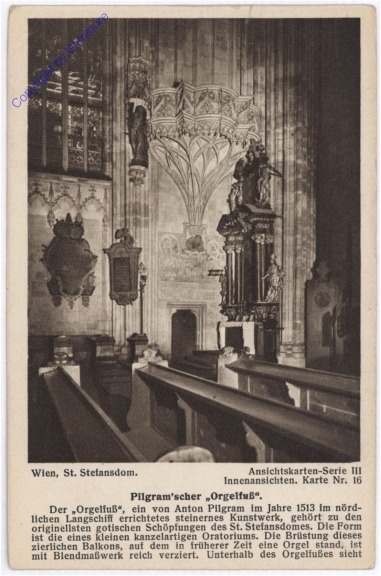 ak178562 Wien 1, Stephansdom, Pilgram'scher Orgelfuß