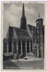 Wien 1, Stephansdom, Katakombeneingang