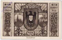 Wien 1, Stephanskirche, 10. Deutsches Sängerbundfest, Verbrüderung