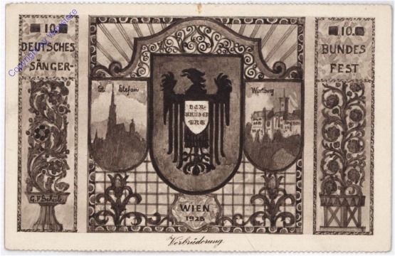 ak178573 Wien 1, Stephanskirche, 10. Deutsches Sängerbundfest, Verbrüderung