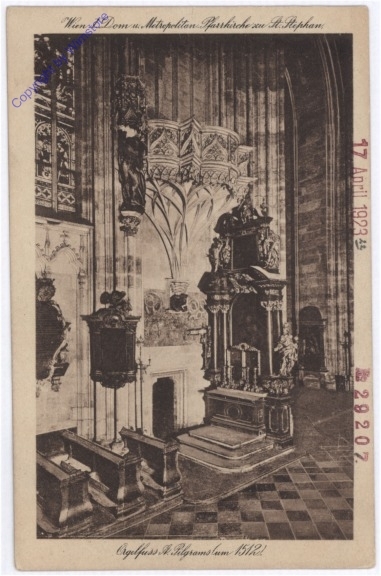 ak178578 Wien 1, Stephansdom, Orgelfuss