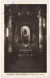 ak178611 Wien 1, Universität, Kirche Hauptaltar