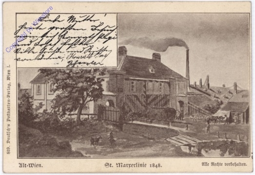 ak178641 Wien 3, St. Marxer-Linie 1848