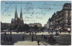 Wien 9, Maximilianplatz mit Votivkirche