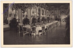 Wien 13, Schönbrunn, Schloß, Gedeckte Hoftafel