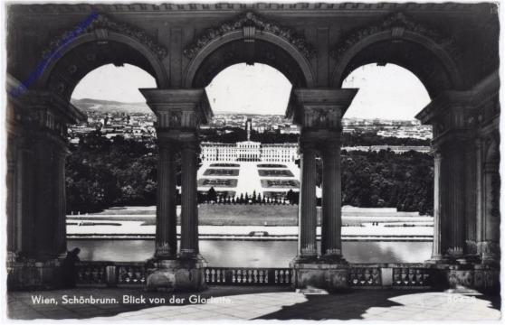 Wien 13, Schönbrunn, Blick von der Gloriette
