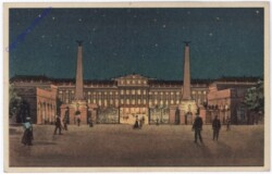 Wien 13, Schönbrunn, K.k. Lustschloss beleuchtet