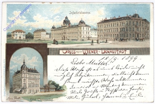 ak178770 Wien 22, Gruss aus der Wiener Donaustadt