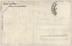 Baden, Felsweg mit Schiestl-Villa