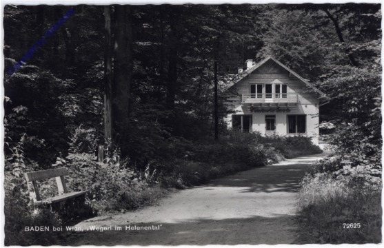 Baden, Wegerl im Helenental