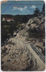Baden, Hohe Brücke am Karl-Suckfüll-Felsenweg zum Museum