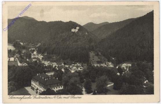 ak178919 Gutenstein, mit Ruine