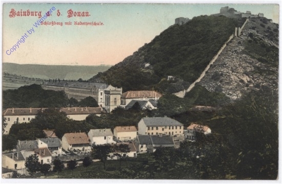 Hainburg, Schloßberg mit Kadettenschule
