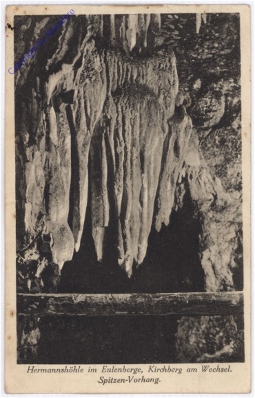 Kirchberg am Wechsel, Hermannshöhle im Eulenberge, Spitzenvorhang