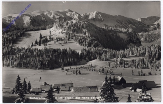 Lilienfeld, Hinteralm, Blick gegen die Hohe Veitsch