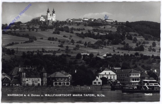 Marbach, Ansicht mit Maria Taferl