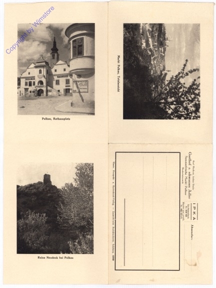 Pulkau, Ansichten auf Kartenbrief