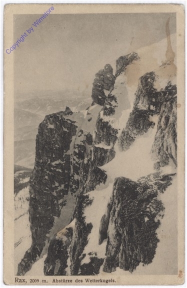 Rax, Abstürze des Wetterkogels
