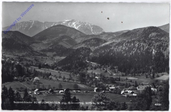 Scheuchenstein, gegen Schneeberg