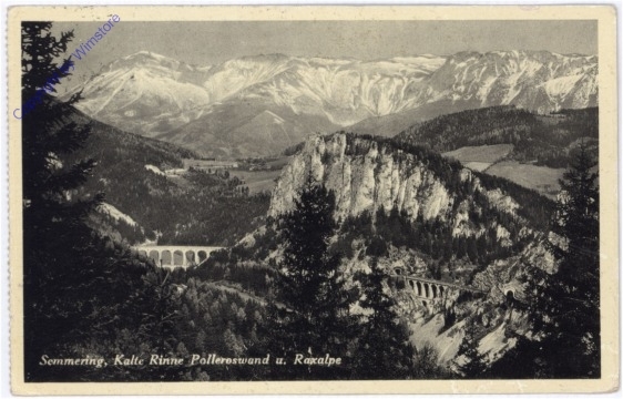 Semmering, Kalte Rinne, Polleroswand und Raxalpe