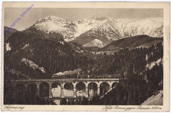 Semmering, Kalte Rinne gegen Raxalpe