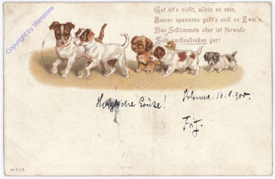 Hunde, Vers