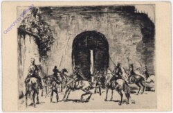 Meid Hans: Reiter im Burghof