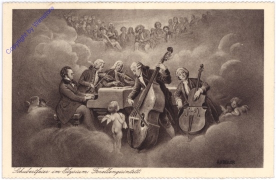 Schubert Franz, Schubertfeier im Elysium Forellenquintett