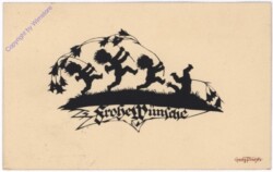 Frohe Wünsche - Scherenschnitt