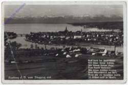 Konstanz, vom Flugzeug aus